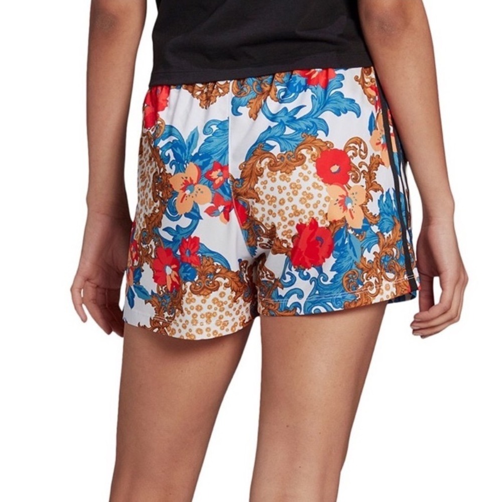 Adidas Originals HER Studio London Floral Baroque Shorts Multi Color Womens M - Picture 3 of 8